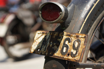 Part of the old motorcycle