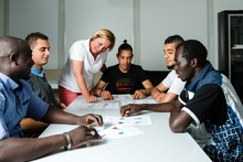 Language Training For Refugees In A German Camp 