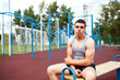 © davit85 - athlete relax on the bench