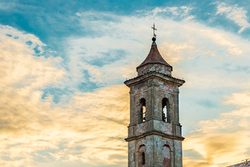 ancient church tower