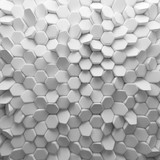 Fototapeta Perspektywa 3d - White abstract squares backdrop. 3d rendering geometric polygons