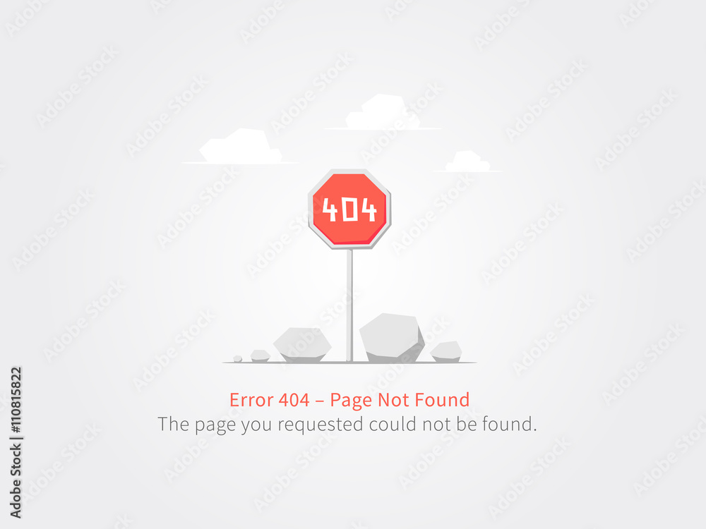 Error 404 page layout vector design. Website 404 page creative concept. 404 web page error creative design. Modern 404 page not found concept. - obrazy, fototapety, plakaty 