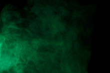 Abstract Green Smoke Hookah.