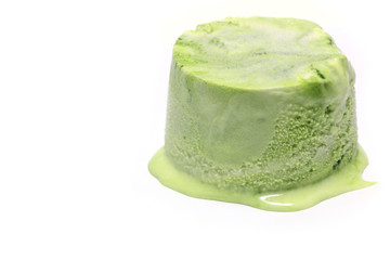 Japanese marble color green tea ice cream #2