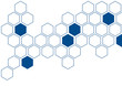 dark blue hexagon on white background pattern