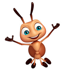 Wall Mural - cute Ant funny cartoon character