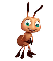 Wall Mural - cute Ant funny cartoon character