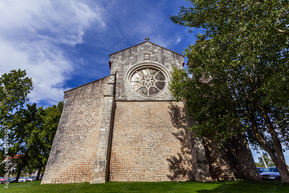 Santa Clara Church with the Rose or Catherine Window. 13th century ...