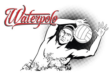 Wall Mural - Summer kinds of sports. Water polo