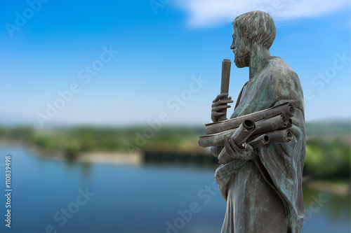 Fotomural Statue of Aristotle a great greek philosopher