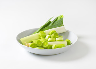 Sticker - sliced leek