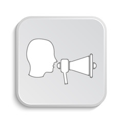 Sticker - Megaphone icon