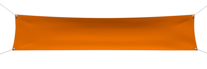 Wall Mural - orange textile banner