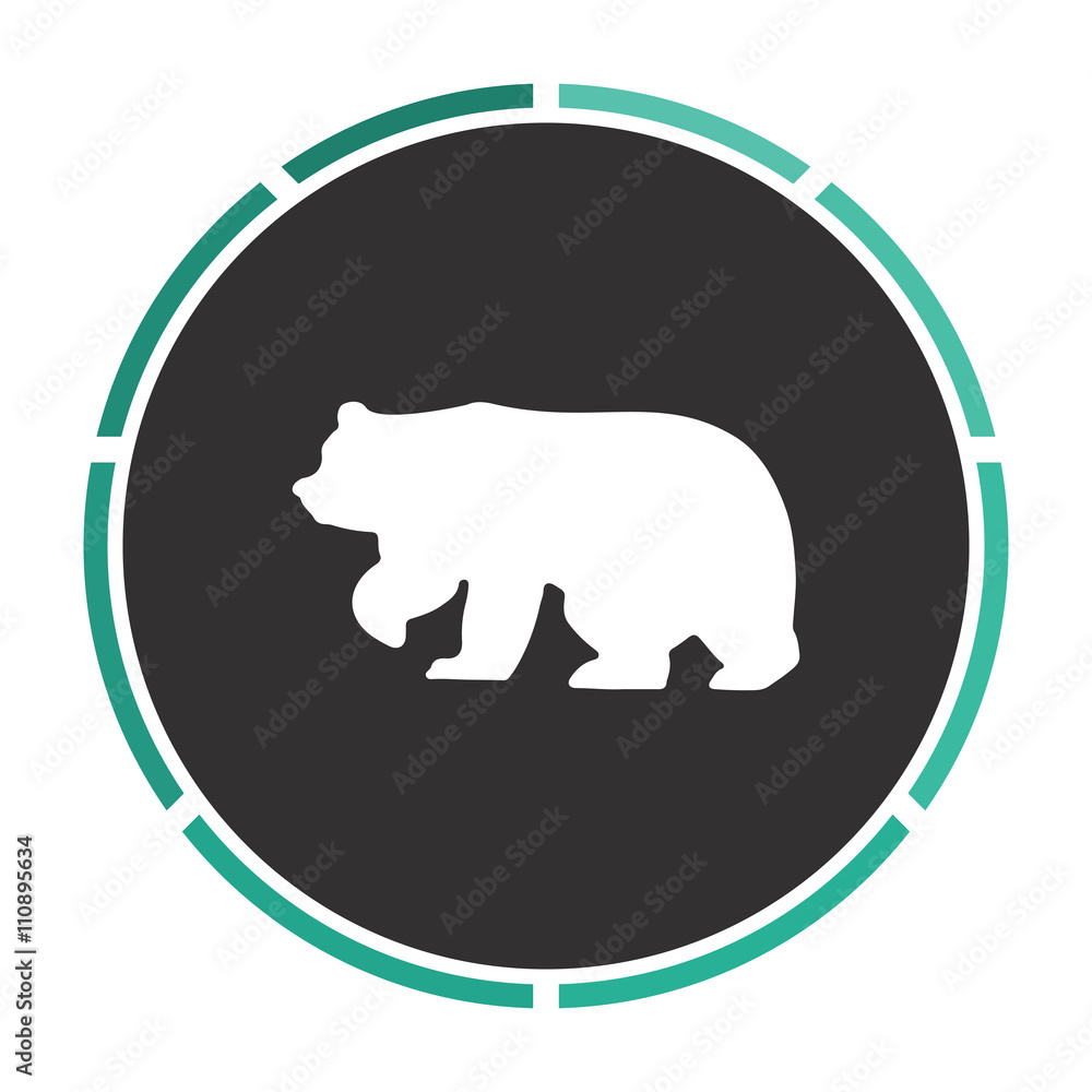 Bear computer symbol Stock Vector | Adobe Stock
