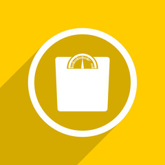 Aufkleber - yellow flat design weight modern web icon for mobile app and internet