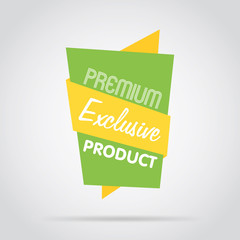 Wall Mural - badge isolated vector in flat design style. special offer badge or label.