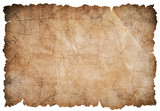 Fototapeta Mapy - old pirates treasure map isolated 