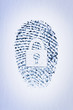 © Connect Images - Lock outline over a fingerprint of a male's index finger