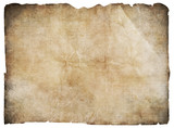 Fototapeta Mapy - old pirates' treasure map isolated with clipping path