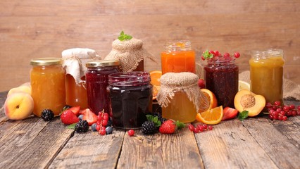Wall Mural - assorted jam and marmalade