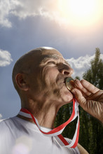 Sportsman Kissing Medal