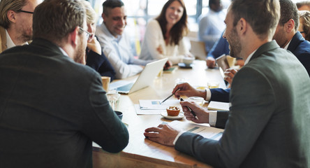 Wall Mural - business people meeting conference discussion corporate concept