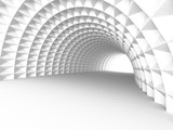 Fototapeta Do przedpokoju - Abstract Architecture Tunnel With Light Background