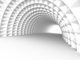 Wall Mural - abstract architecture tunnel with light background