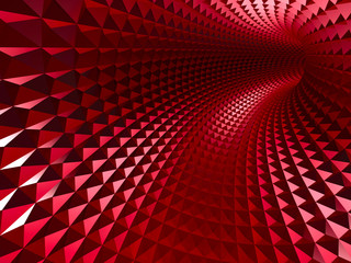 Wall Mural - red tunnel abstract architecture background