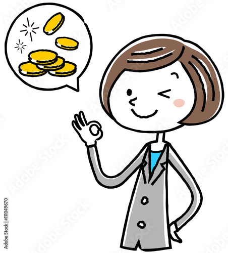 イラスト素材 ビジネス スーツの女性 ポイント コイン Stock Vector Adobe Stock イラスト素材 ビジネス スーツの女性 ポイント コイン Stock Vector Adobe Stock