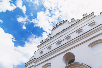 White gable old mansion