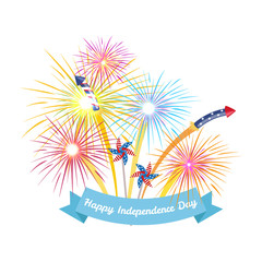 Happy 4th of July, Independence Day Vector Design, usa