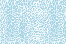 Seamless Blue Leopard Texture Pattern.