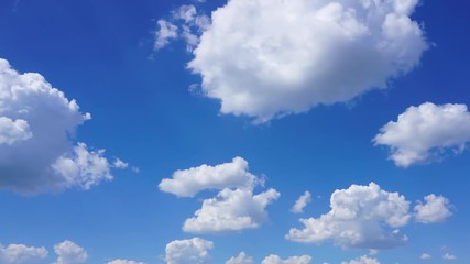Wall Mural - timelapse with beautiful clouds moving, 4k
