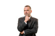 © michaelheim - Concerned middle-aged businessman thinking