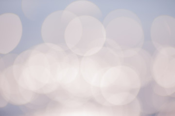 Canvas Print - soft colored abstract background with festive defocused lights .