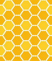 Geometric pattern with honeycomb . Seamless flat background vect