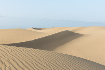 Sahara desert - beautiful landscape with sand dunes