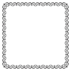 Decorative black square frame.