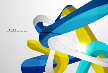 Wall Mural - Shiny wave modern motion template