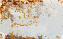 Empty Rusted Metal Sheet Background Texture