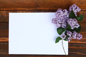  paper with purple flowers