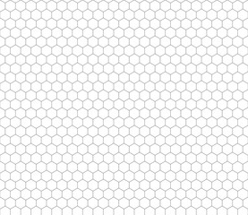 Gray hexagon grid seamless pattern