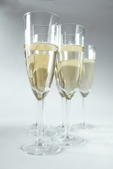 Canvas Print - champagne glasses