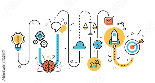 plaska-linia-ilustracja-procesu-uruchamiania-projektu-biznes-urodzony-wykres-od-pomyslu-do-sukcesu-baner-strony-internetowej-i-strony-docelowej-infografiki-logo-i-ikony-koncepcja-materialow-drukowanych