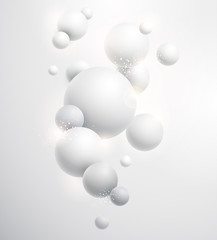 abstract white background with geometric elements