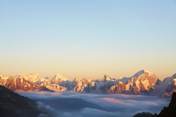 Wall Mural - alpine mountain landscape