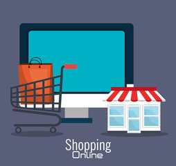 shopping online design 