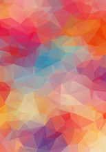 Abstract 2D Triangle Colorful Background