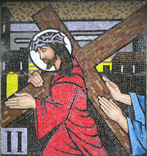 Mosaic - Second Station Of The Cross Ballina Ireland